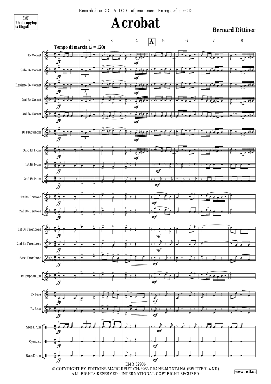 Acrobat Acrobat Brass Band scores gallery preview page 5