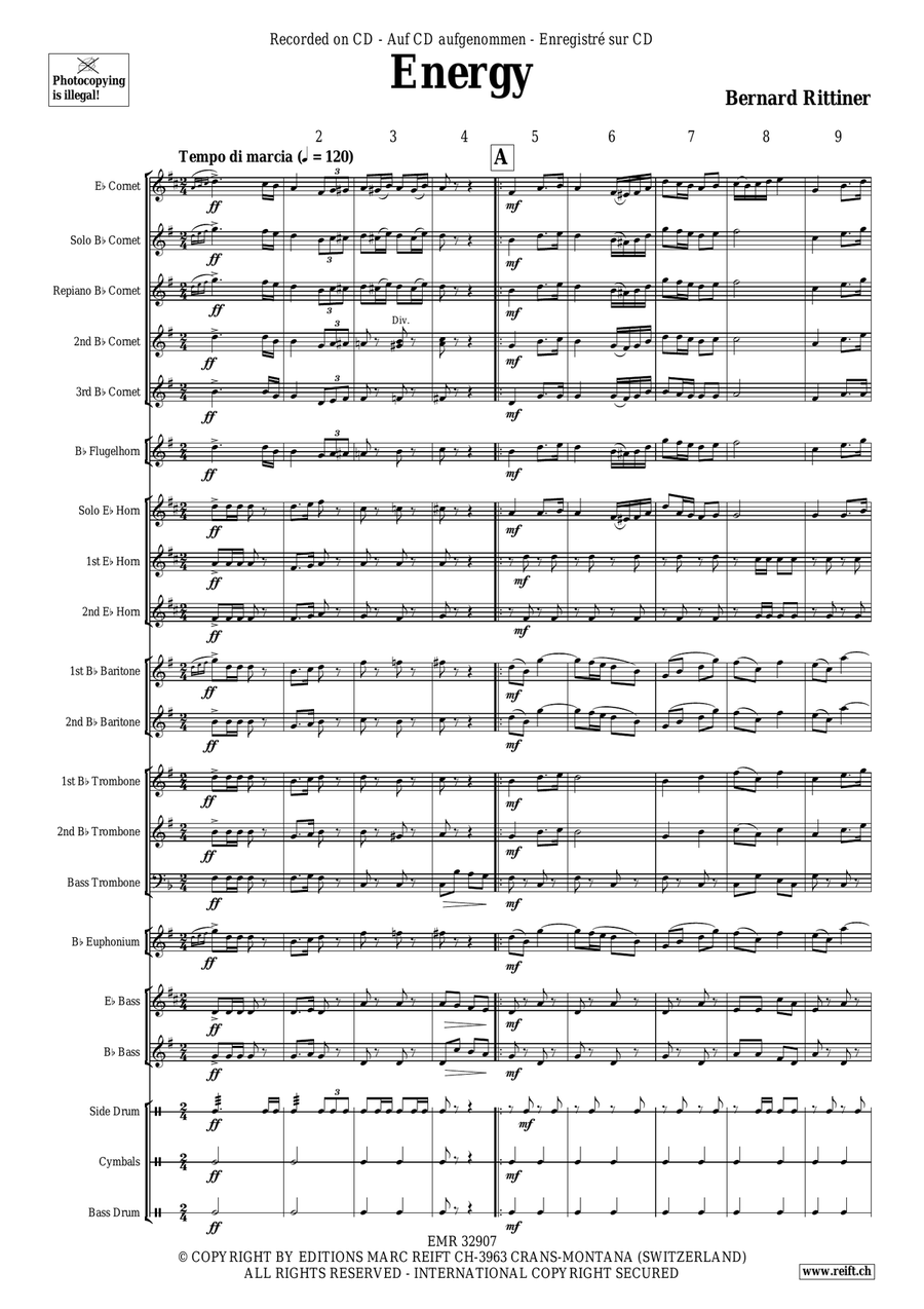 Energy Energy Brass Band scores gallery preview page 5