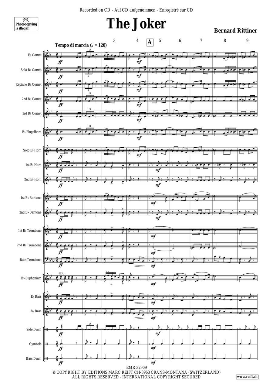 The Joker The Joker Brass Band scores gallery preview page 5