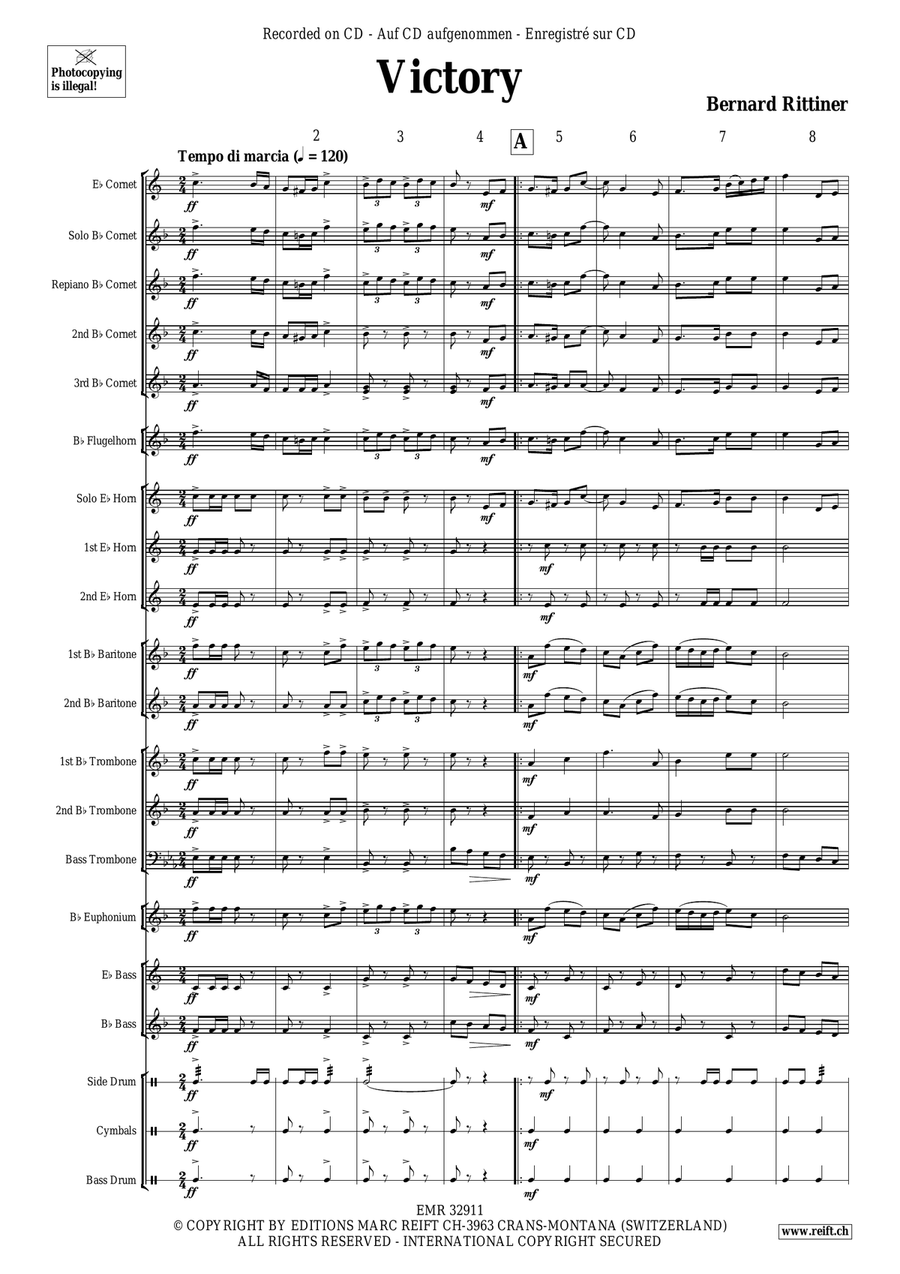 Victory Victory Brass Band scores gallery preview page 5
