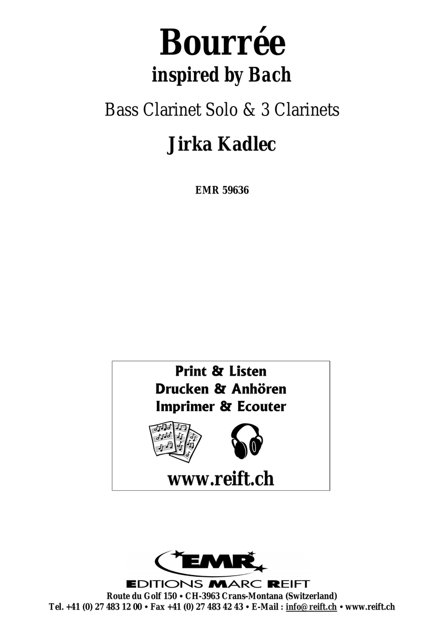 Bourrée Bourrée Bass Clarinet scores gallery preview page 2