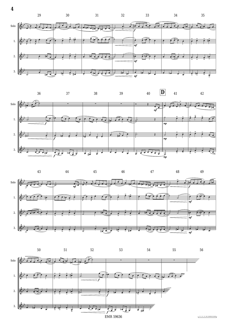 Bourrée Bourrée Bass Clarinet scores gallery preview page 5