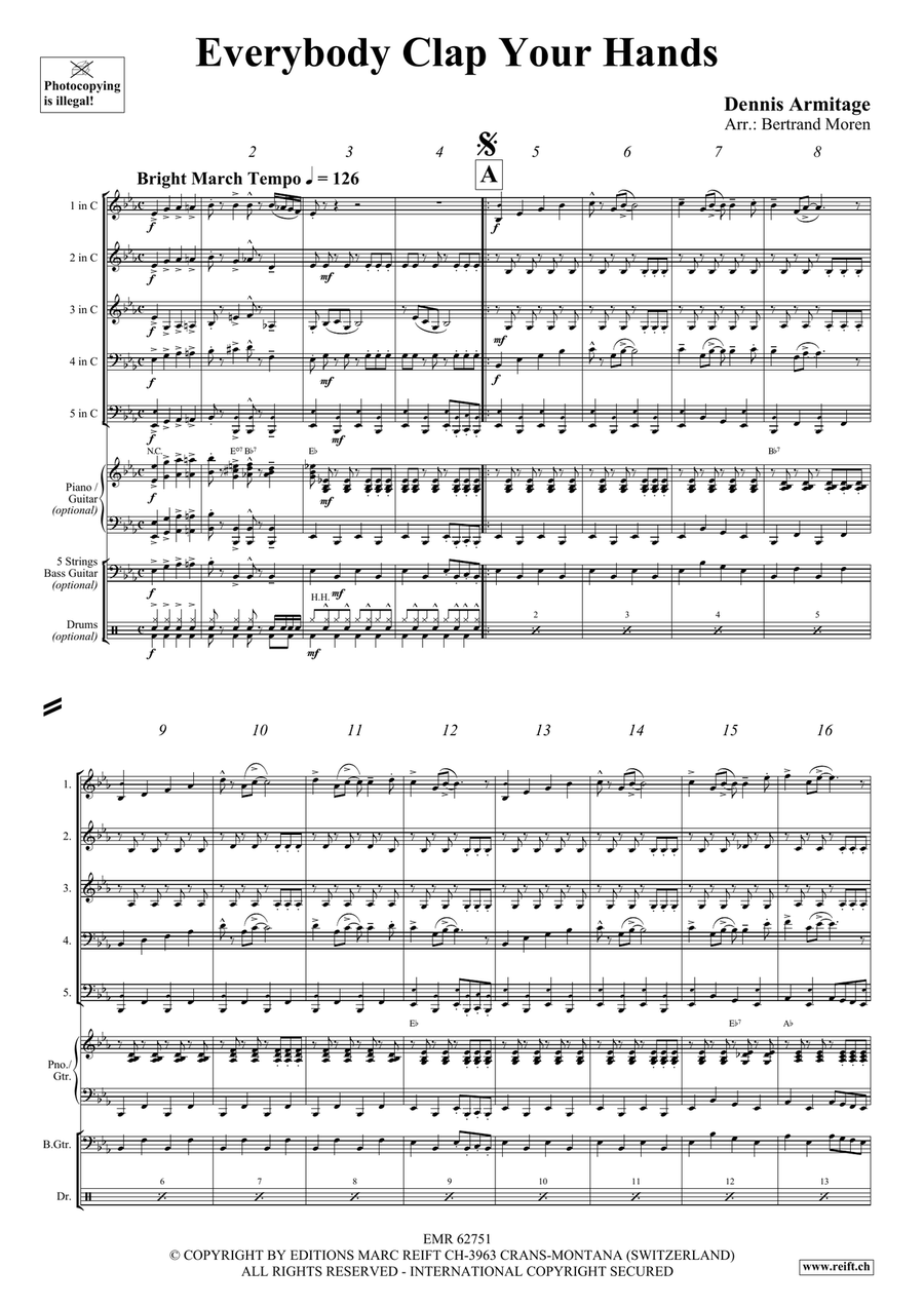 Everybody Clap Your Hands Score scores gallery preview page 4