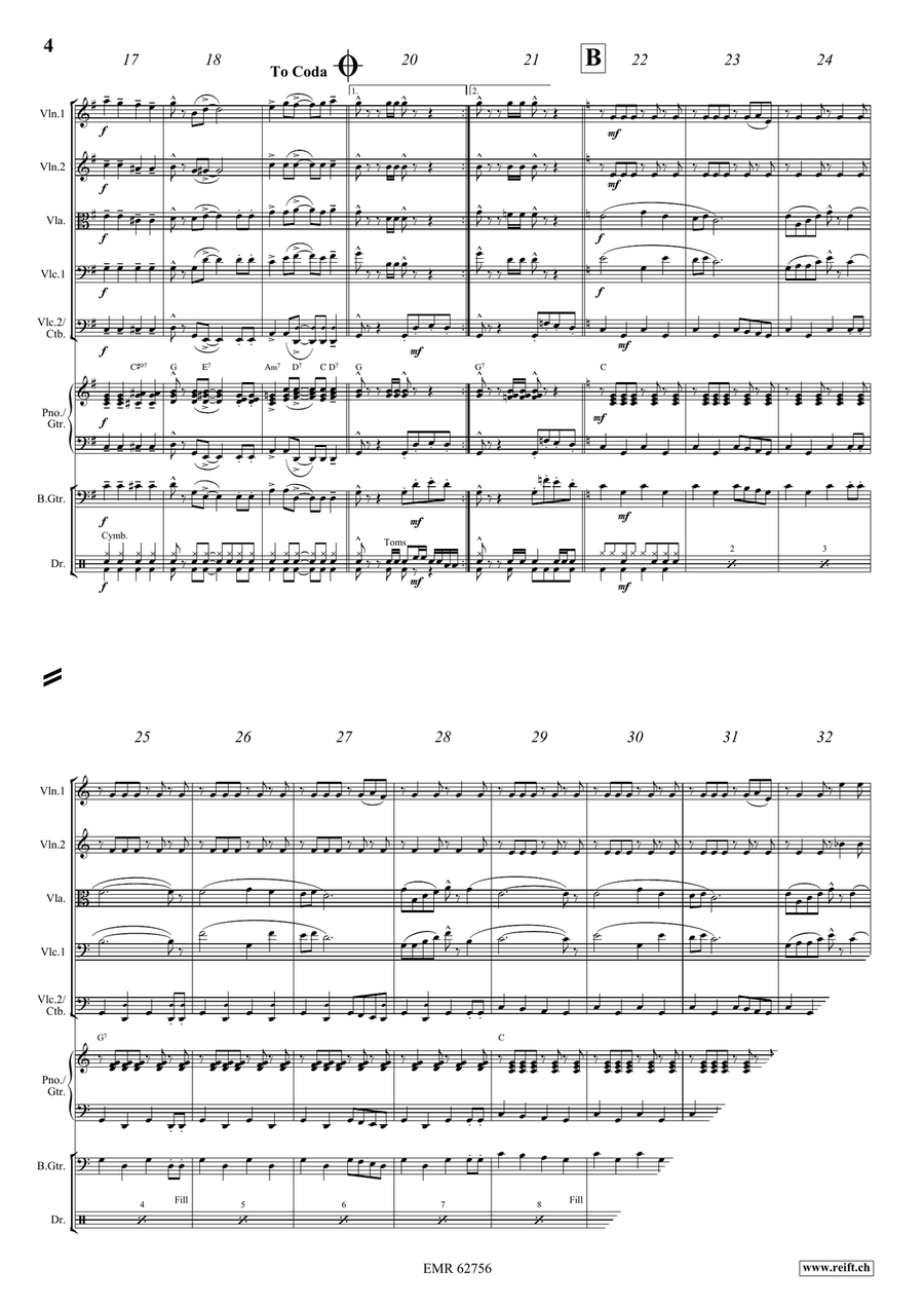Everybody Clap Your Hands String Quintet scores gallery preview page 5