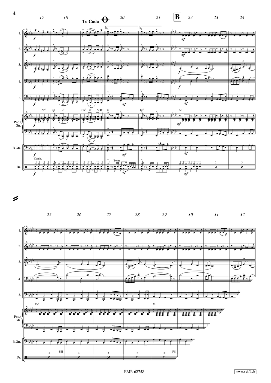 Everybody Clap Your Hands Woodwind Quintet scores gallery preview page 5