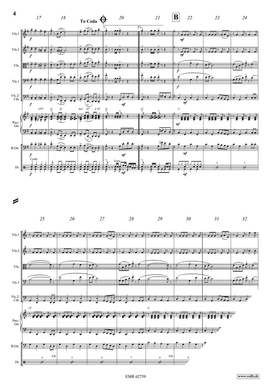 Everybody Clap Your Hands String Orchestra scores gallery preview page 5