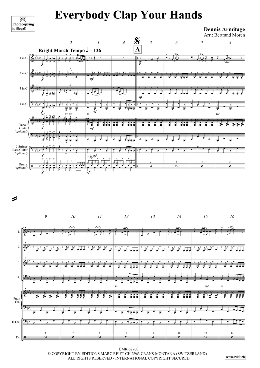 Everybody Clap Your Hands Score scores gallery preview page 4