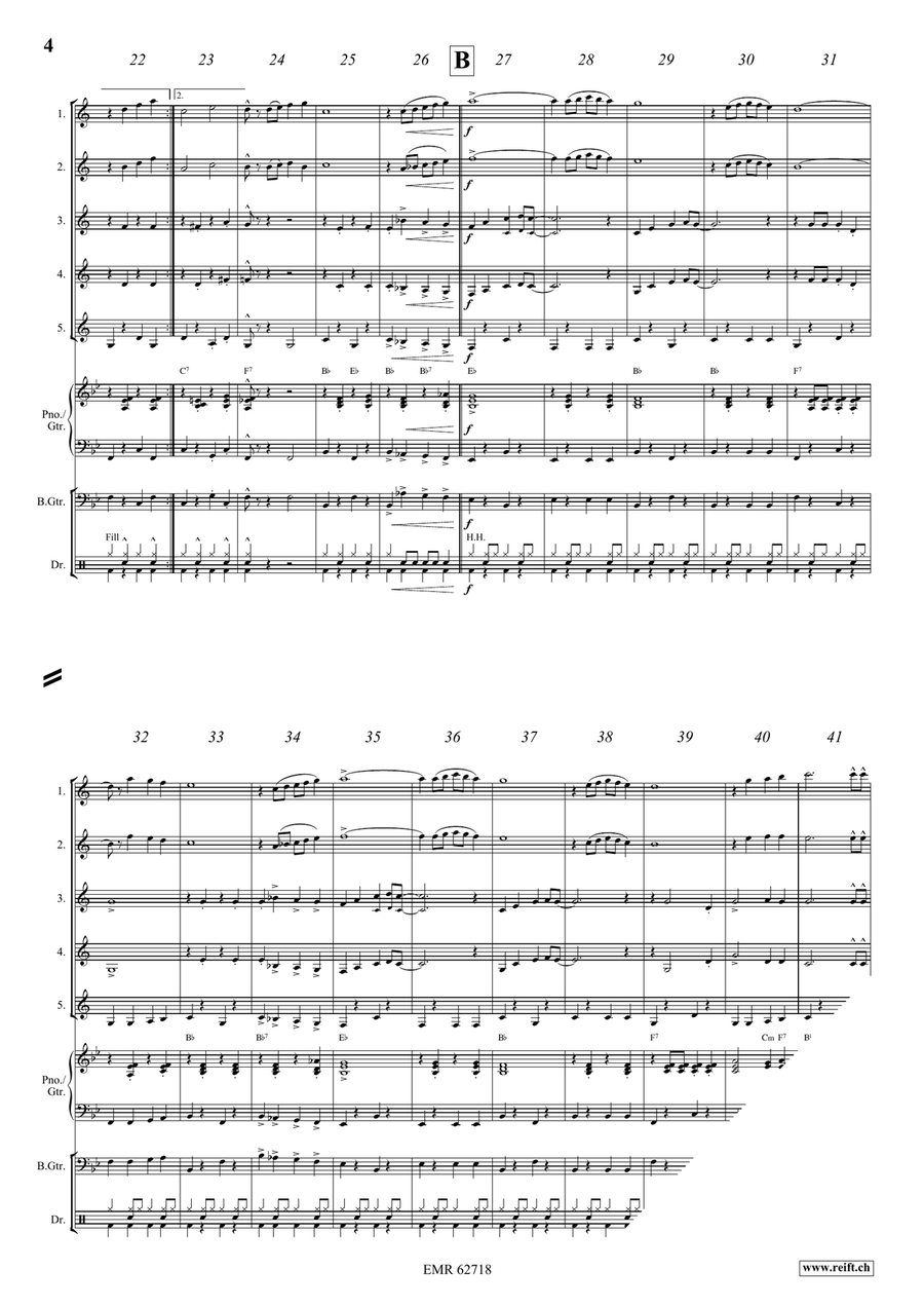 On The Back Beat On The Back Beat Clarinet Quintet scores gallery preview page 5