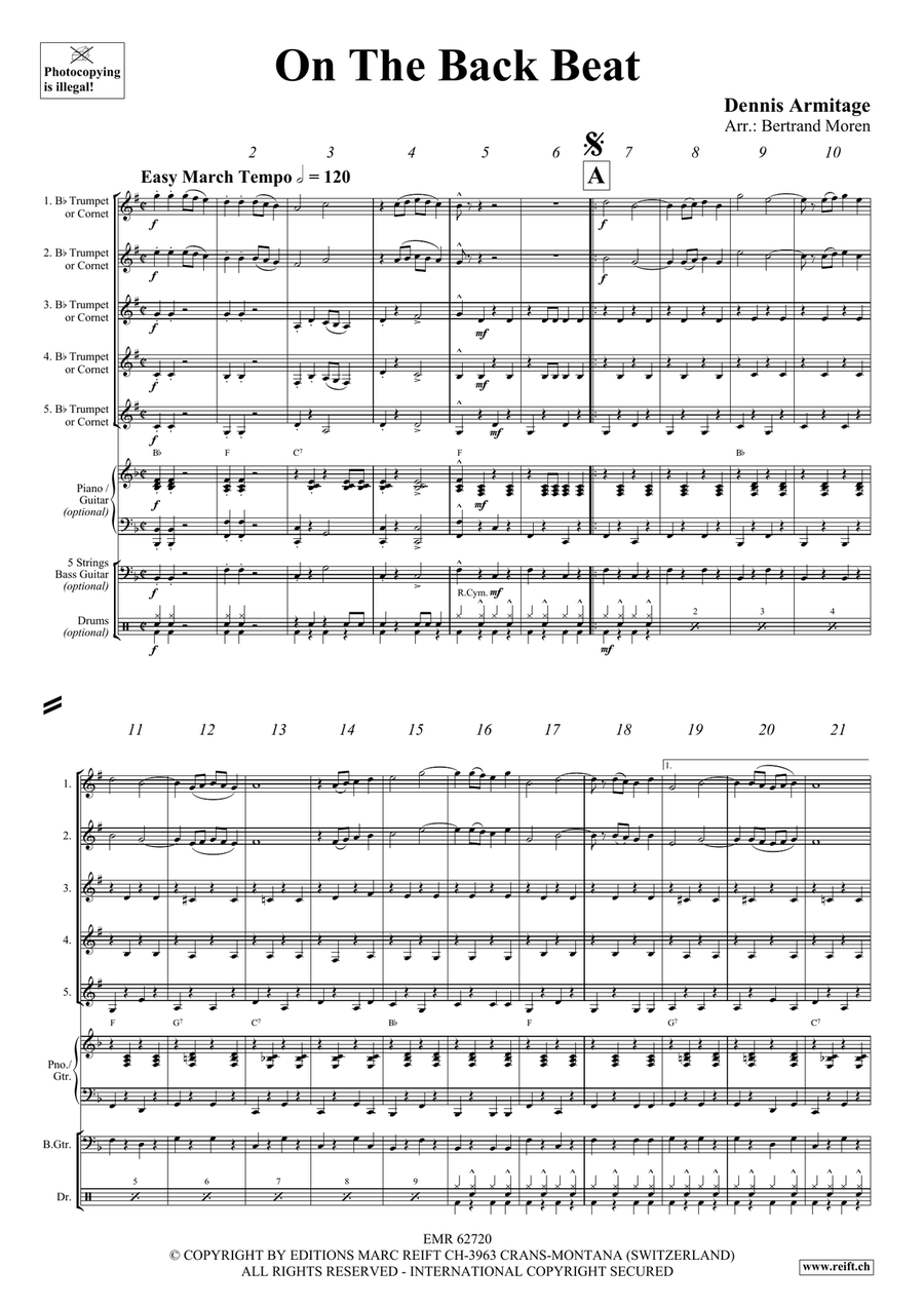 On The Back Beat On The Back Beat Cornet scores gallery preview page 4