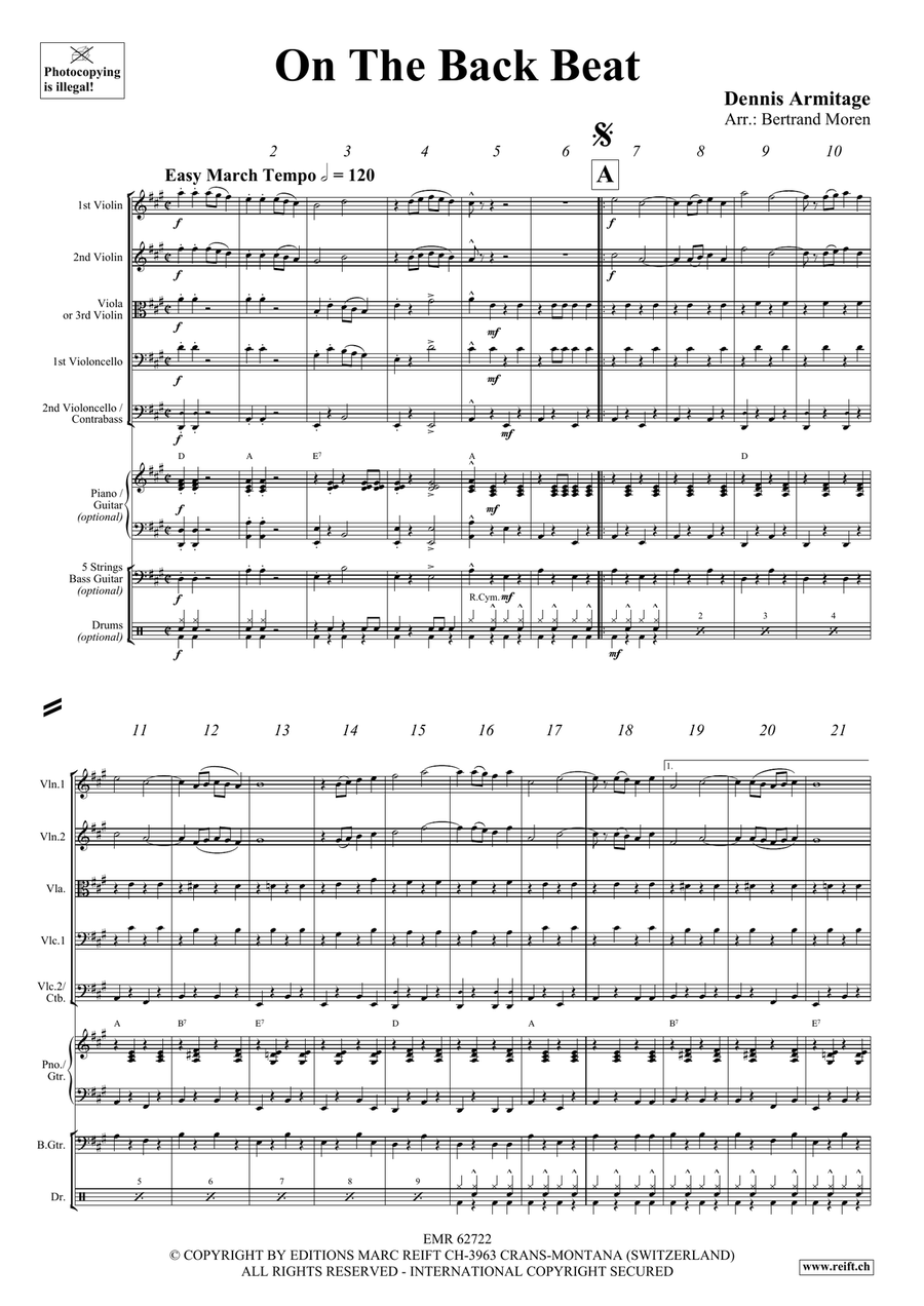 On The Back Beat On The Back Beat String Quintet scores gallery preview page 4