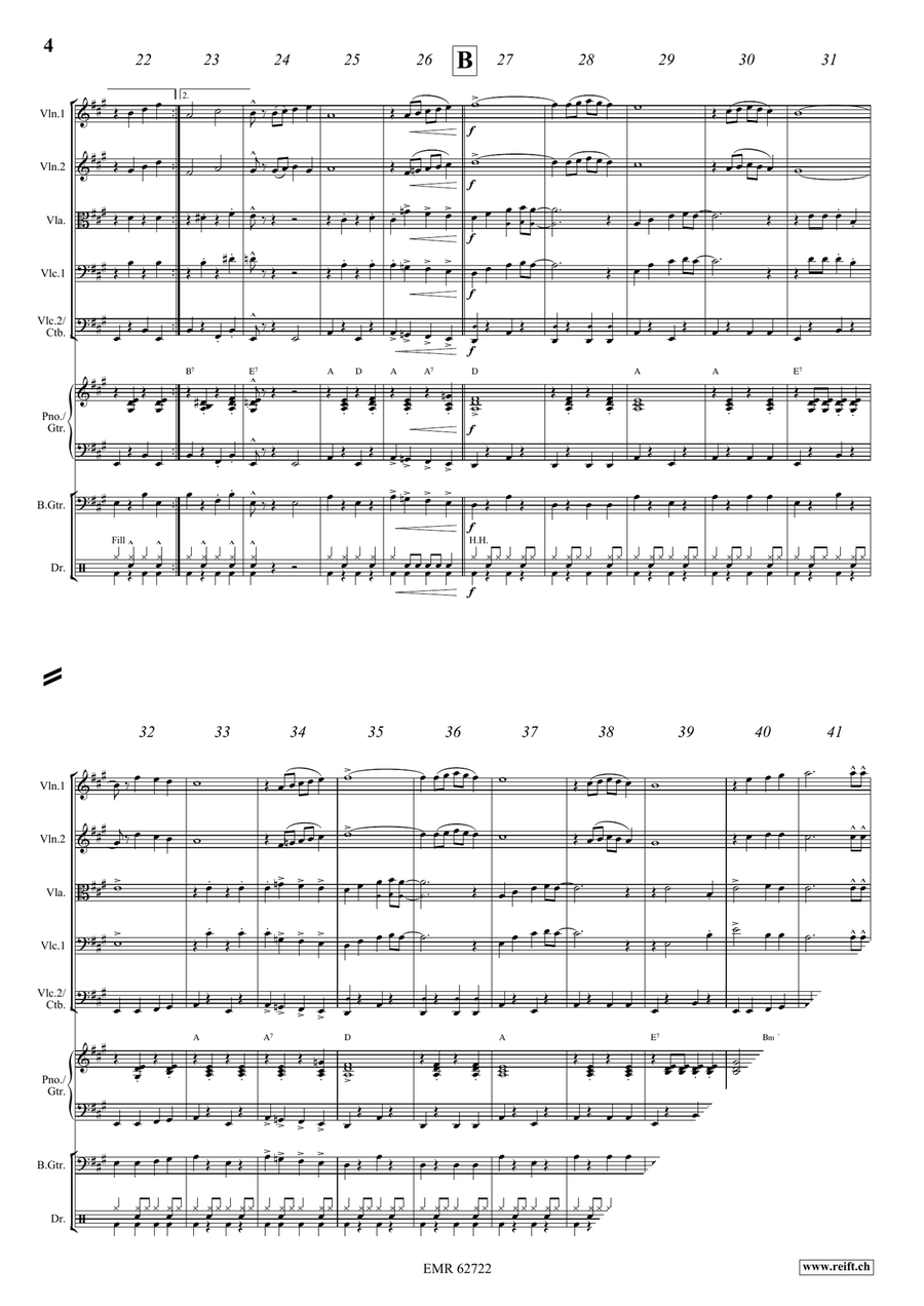 On The Back Beat On The Back Beat String Quintet scores gallery preview page 5