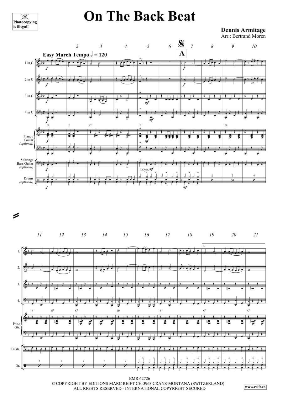 On The Back Beat On The Back Beat Score scores gallery preview page 4