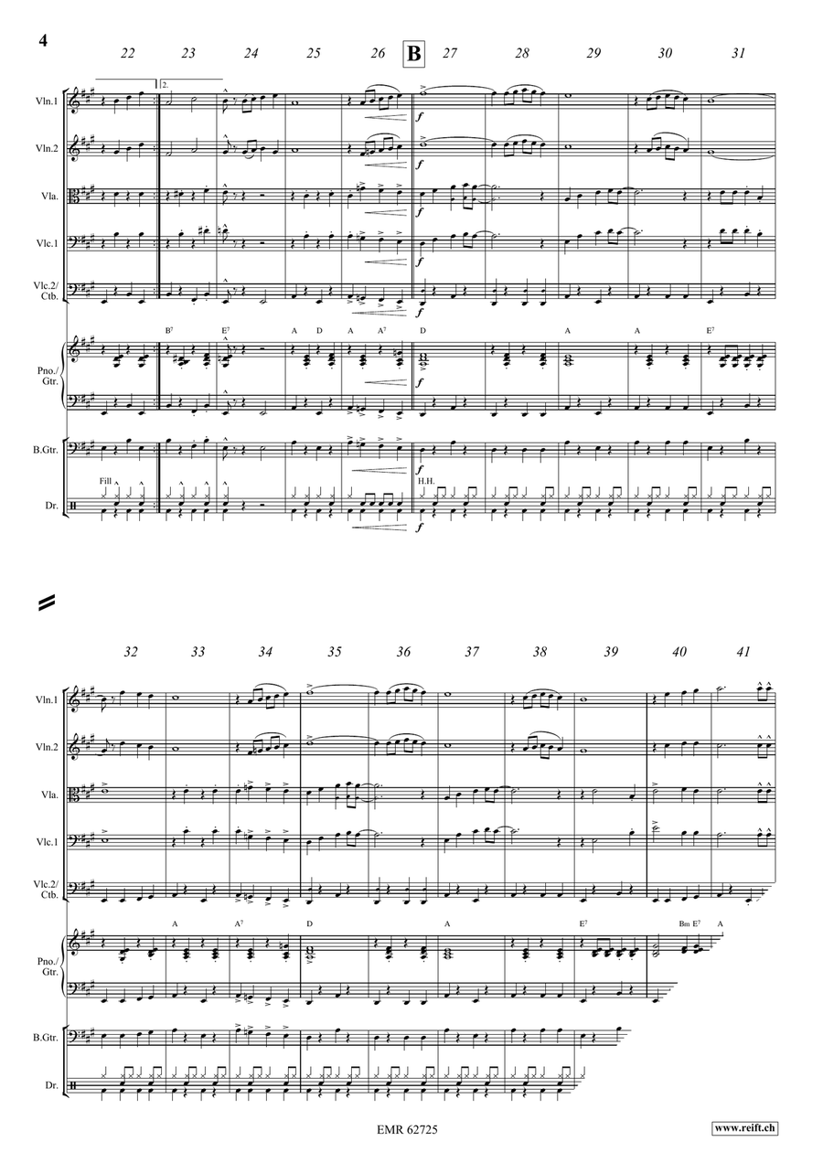 On The Back Beat On The Back Beat String Orchestra scores gallery preview page 5