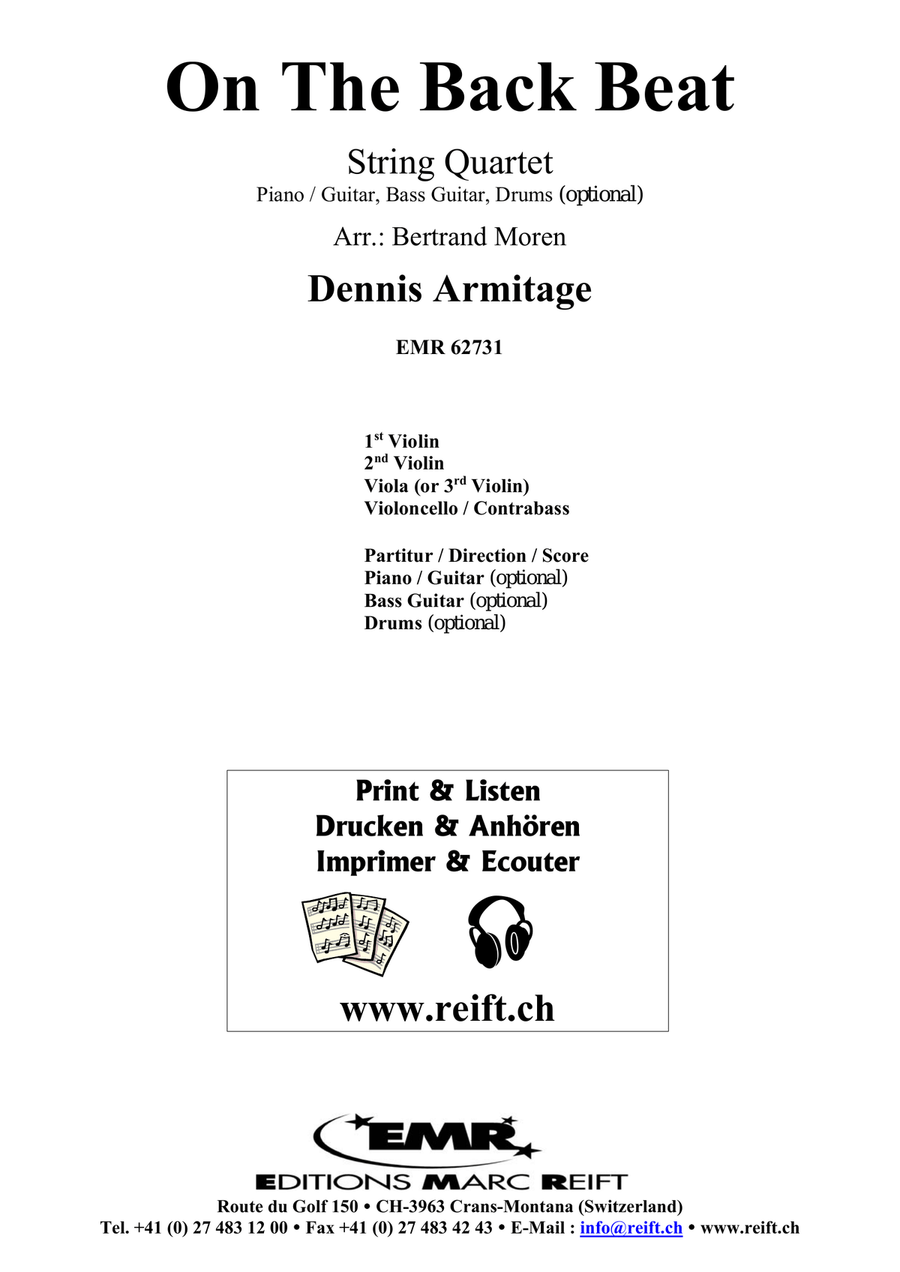 On The Back Beat On The Back Beat String Quartet scores gallery preview page 2