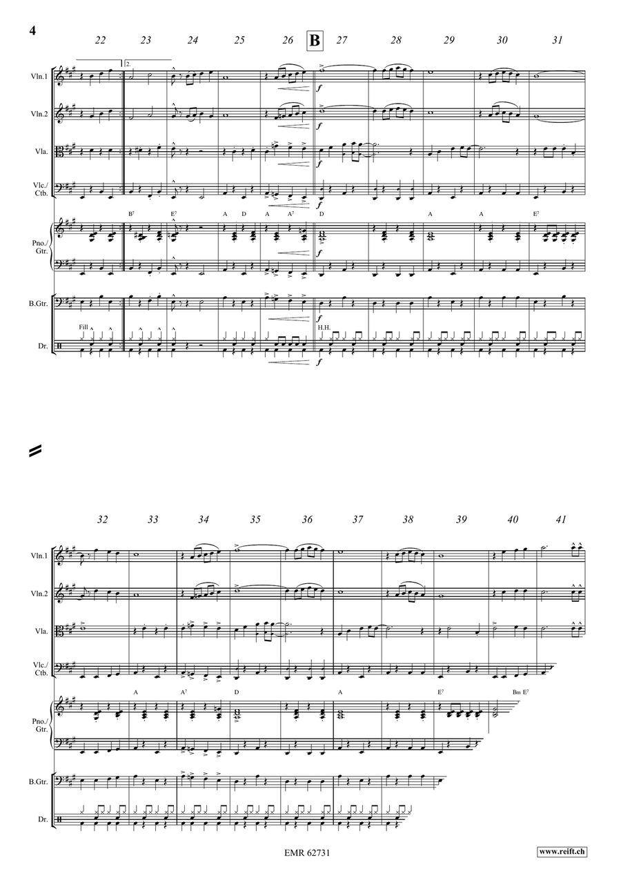 On The Back Beat On The Back Beat String Quartet scores gallery preview page 5