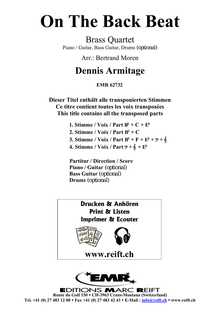 On The Back Beat On The Back Beat Brass Quartet scores gallery preview page 2