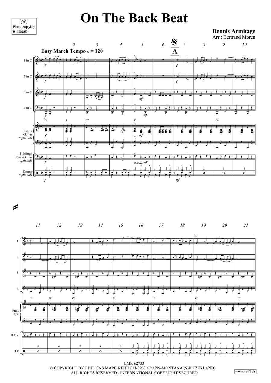 On The Back Beat On The Back Beat Woodwind Quartet scores gallery preview page 4
