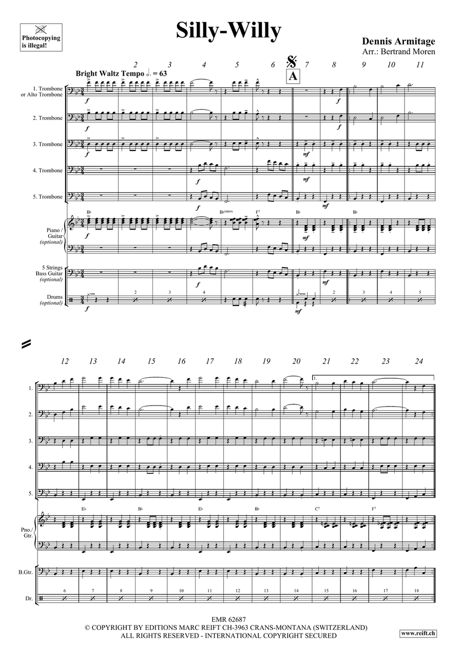 Silly-Willy Silly-Willy Trombone scores gallery preview page 4