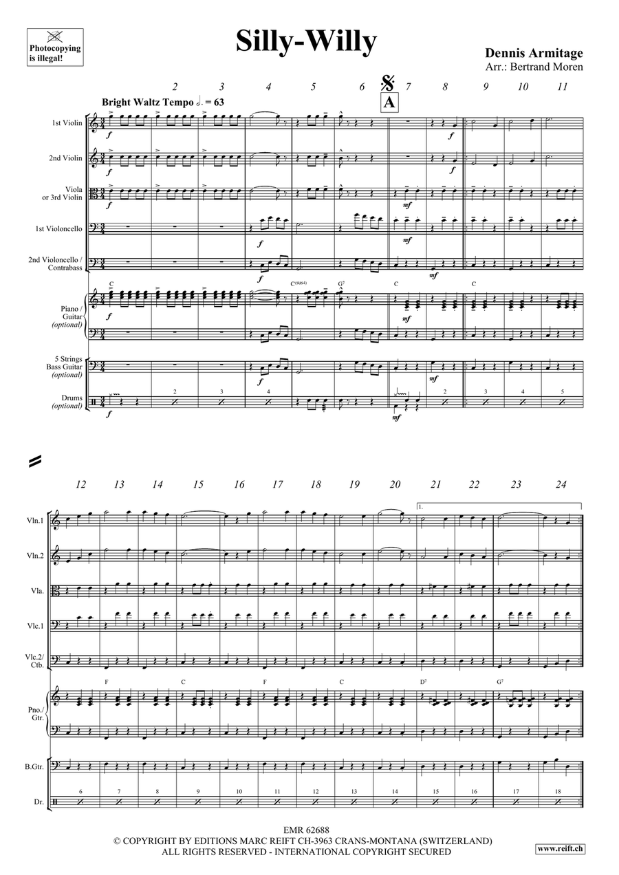 Silly-Willy Silly-Willy String Quintet scores gallery preview page 4