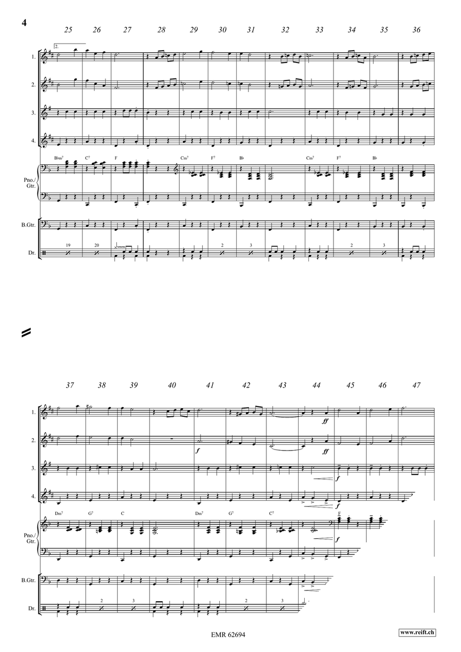 Silly-Willy Silly-Willy Saxophone Quartet scores gallery preview page 5