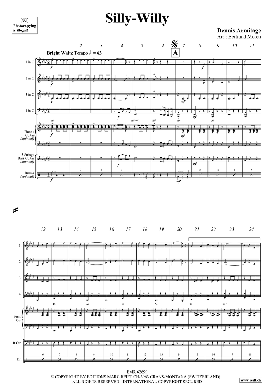 Silly-Willy Silly-Willy Woodwind Quartet scores gallery preview page 4
