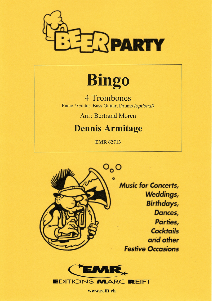 Bingo Bingo Trombone Quartet scores gallery preview page 1