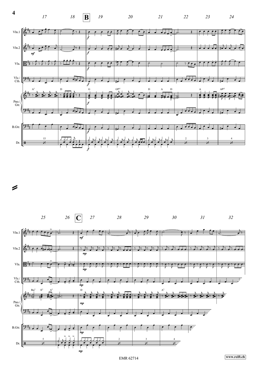 Bingo Bingo String Quartet scores gallery preview page 5