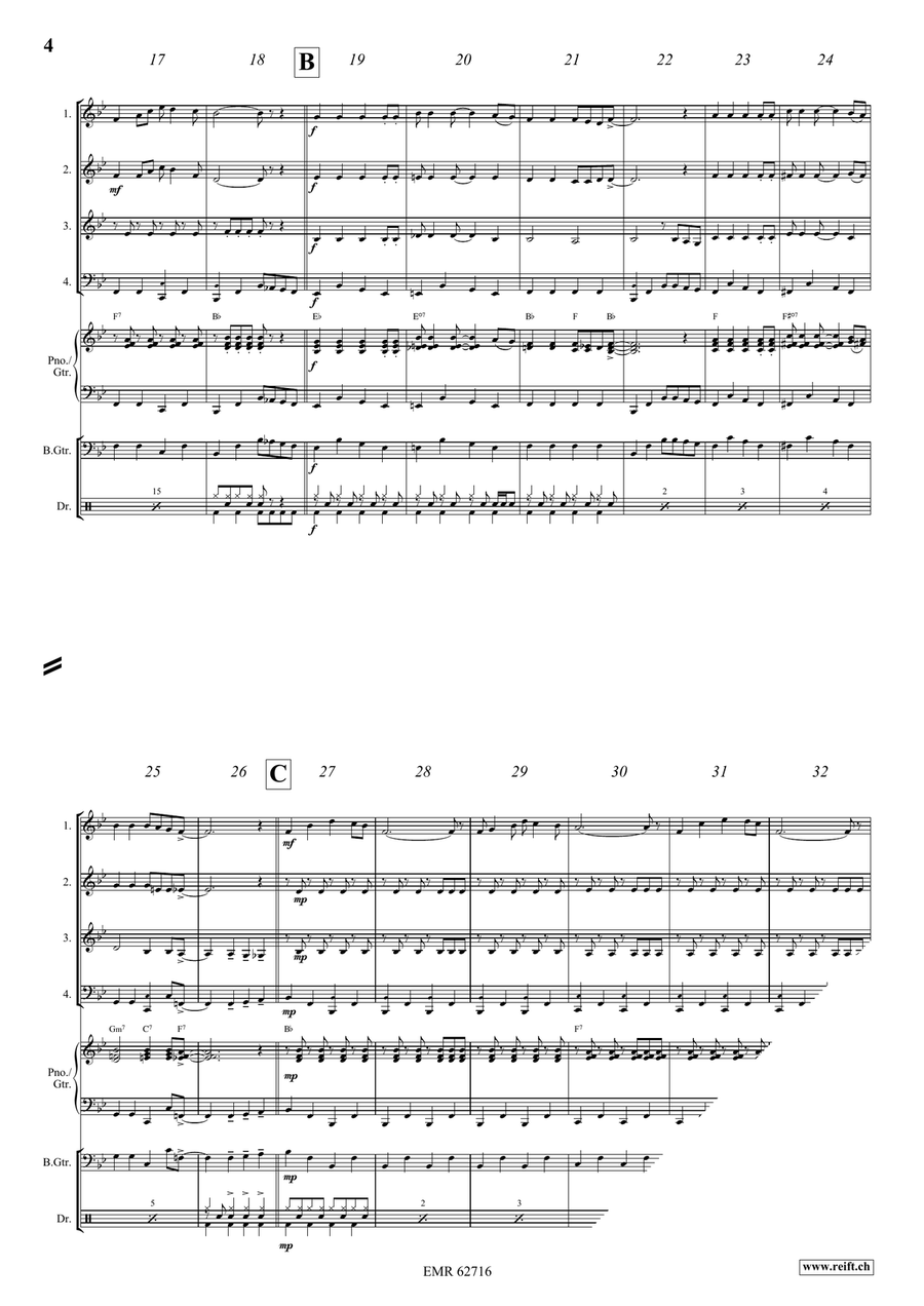 Bingo Bingo Woodwind Quartet scores gallery preview page 5