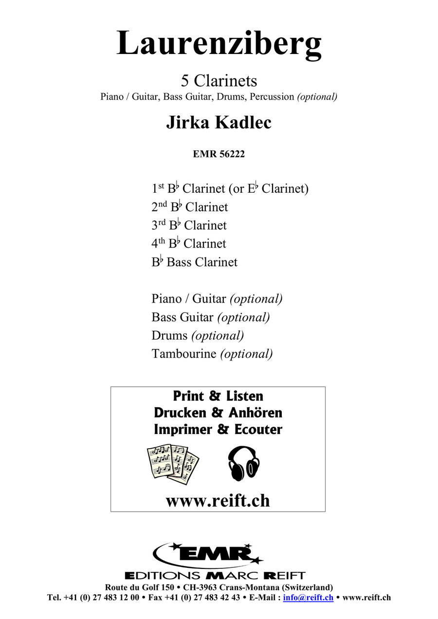 Laurenziberg Laurenziberg Clarinet Quintet scores gallery preview page 2