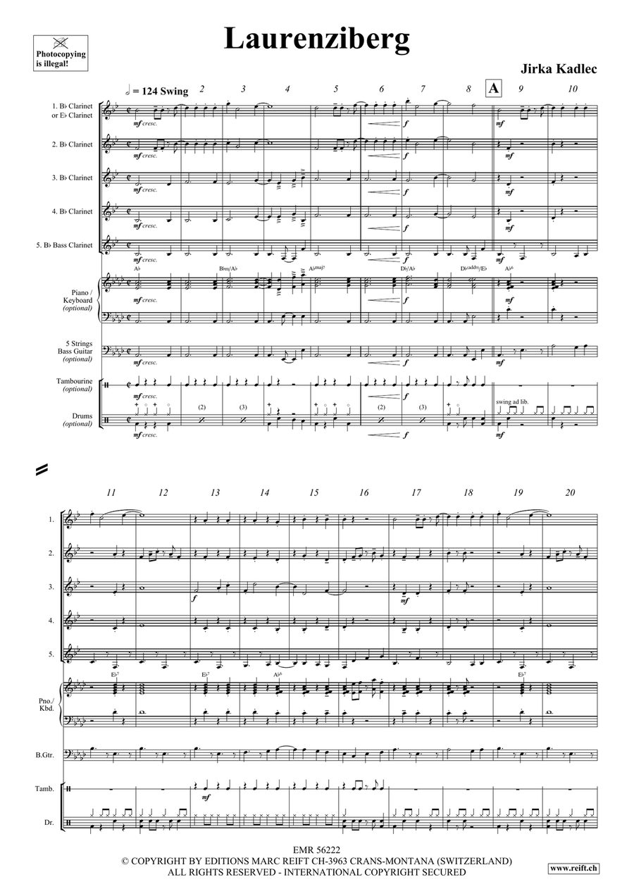Laurenziberg Laurenziberg Clarinet Quintet scores gallery preview page 4