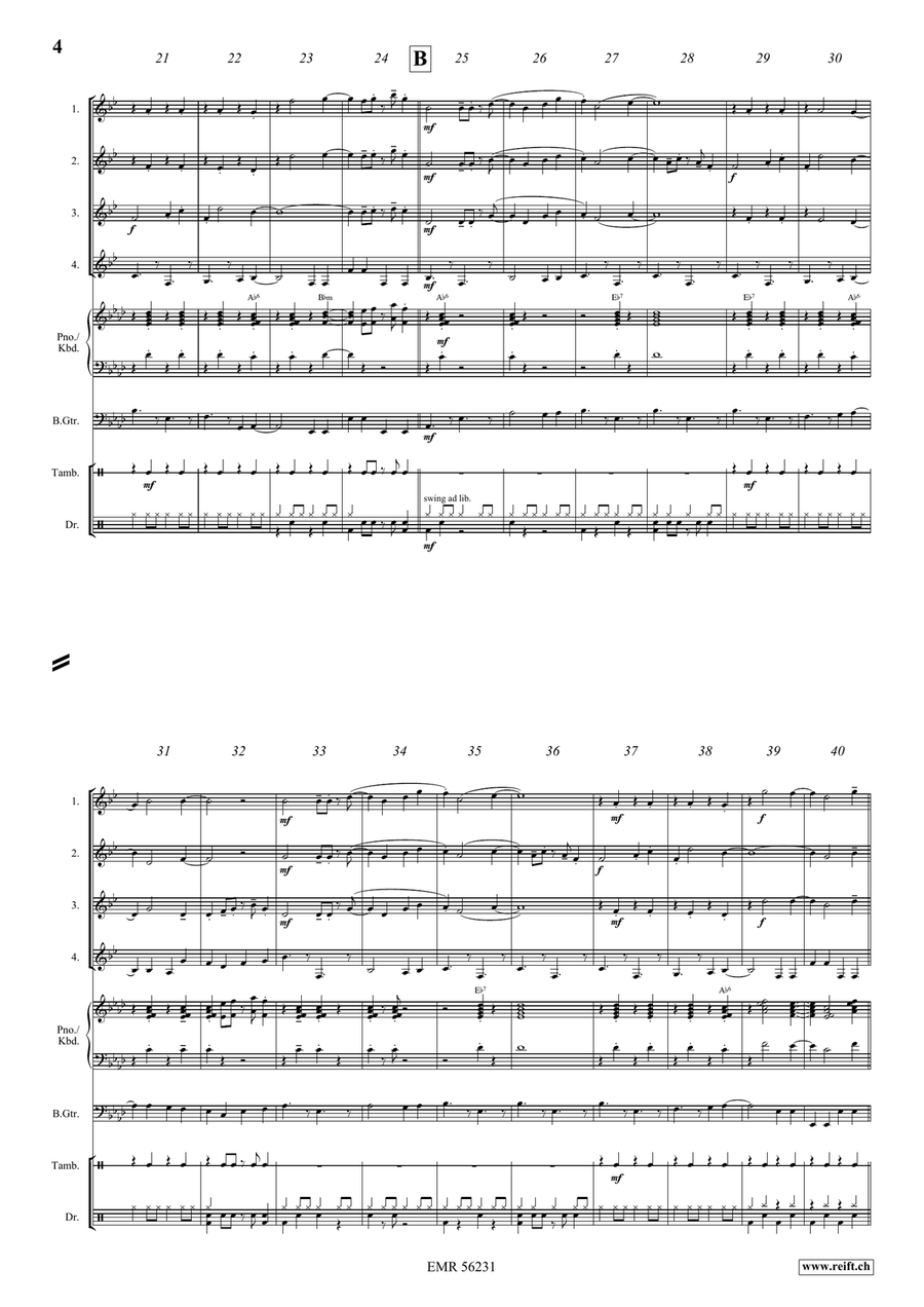 Laurenziberg Laurenziberg Clarinet Quartet scores gallery preview page 5