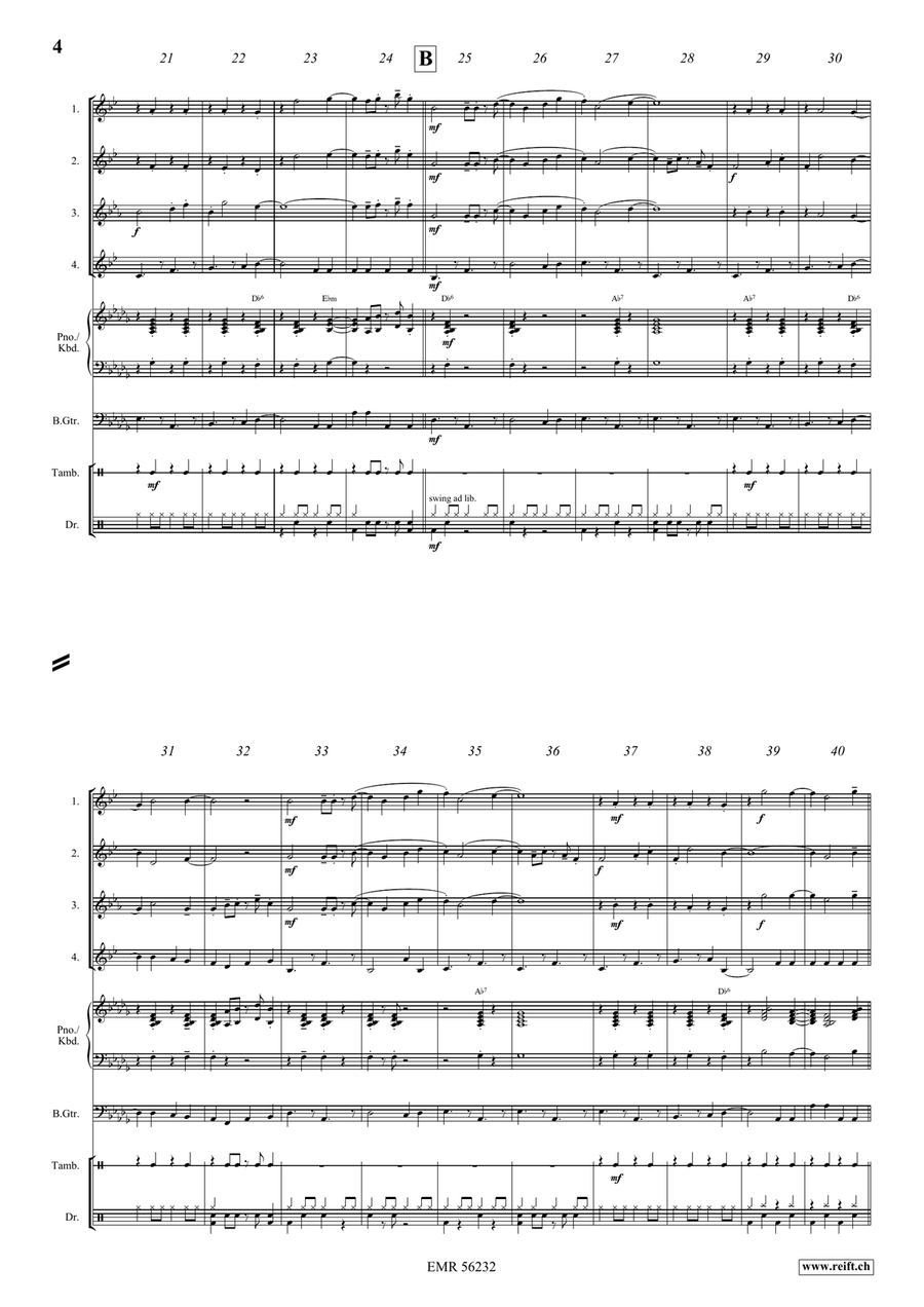 Laurenziberg Laurenziberg Saxophone Quartet scores gallery preview page 5