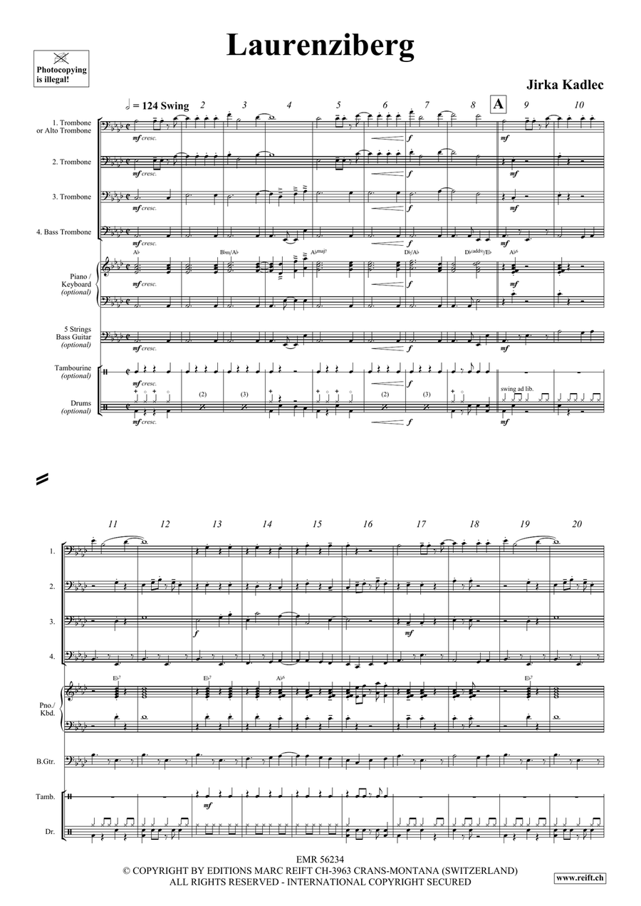 Laurenziberg Laurenziberg Trombone Quartet scores gallery preview page 4