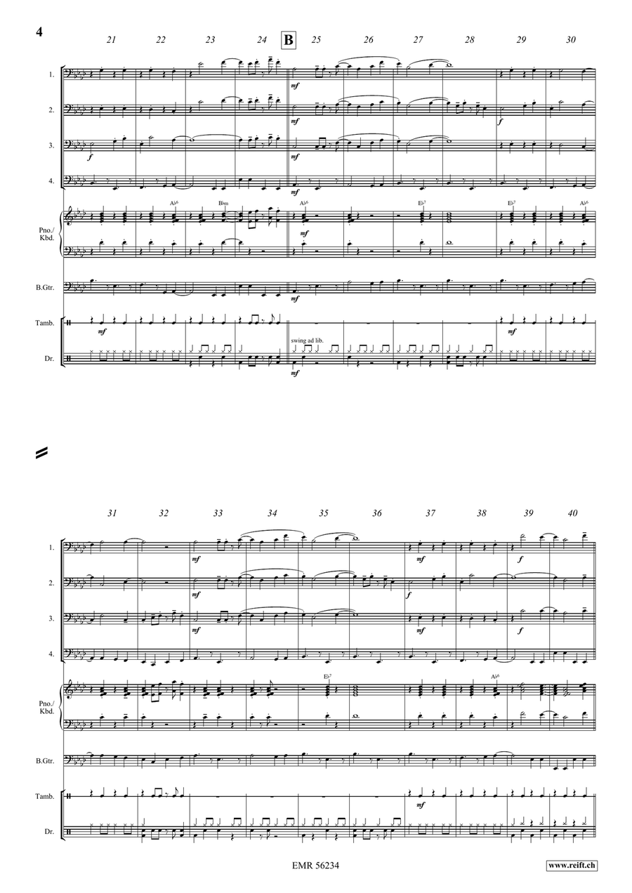 Laurenziberg Laurenziberg Trombone Quartet scores gallery preview page 5