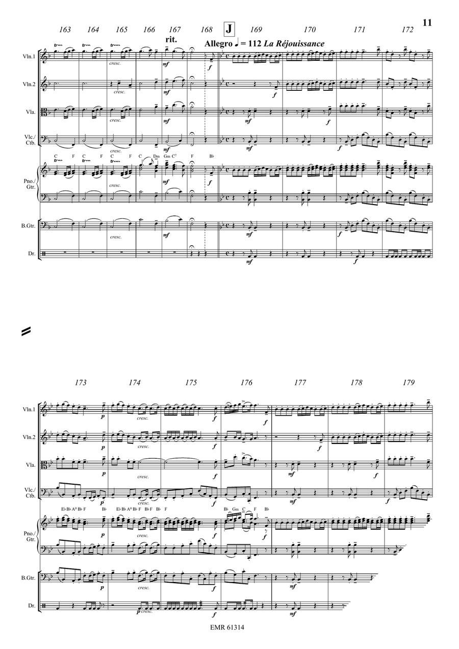 Music For The Royal Fireworks by George Frideric Handel String Quartet - Sheet Music page 6