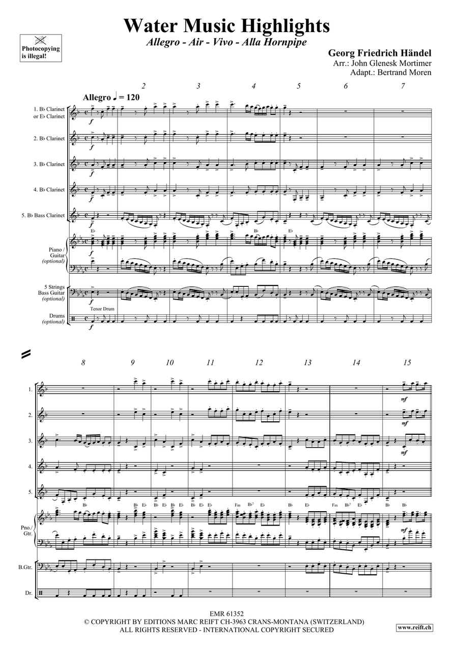 Water Music Highlights Clarinet Quintet scores gallery preview page 3