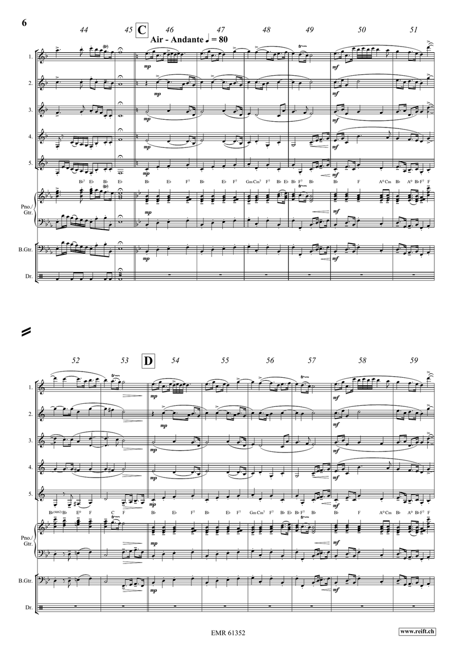Water Music Highlights Clarinet Quintet scores gallery preview page 6