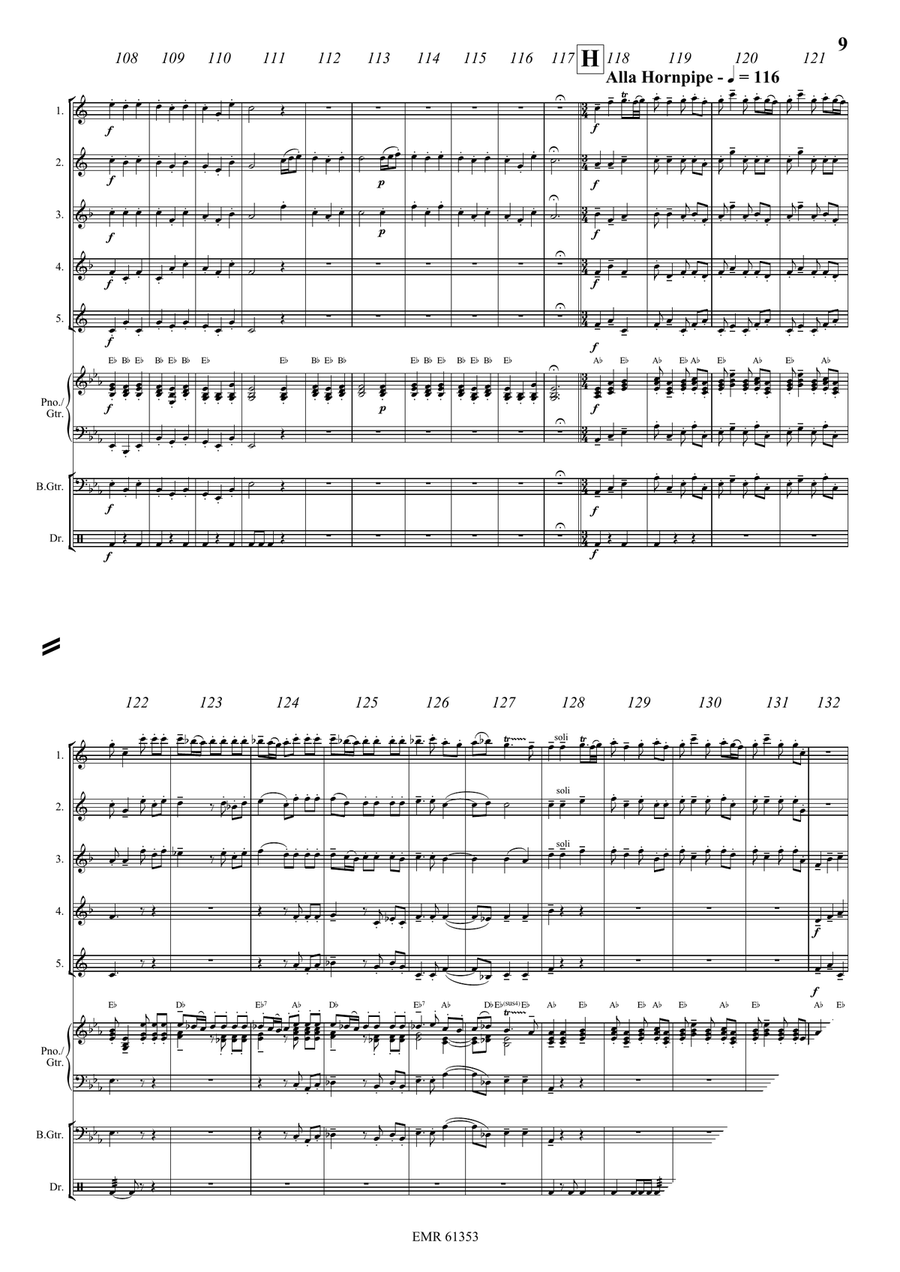 Water Music Highlights Water Music Highlights Saxophone Quintet scores gallery preview page 9