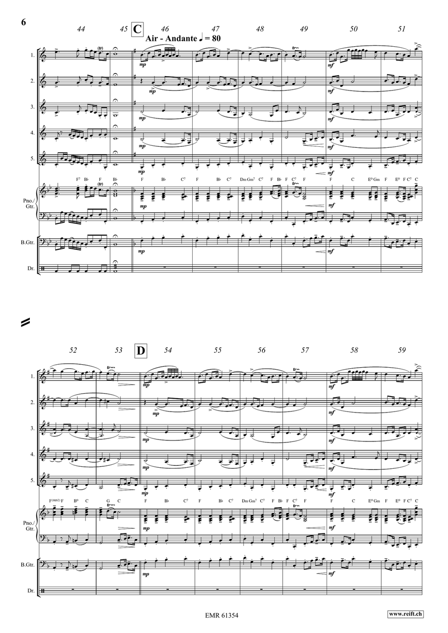 Water Music Highlights Water Music Highlights Cornet scores gallery preview page 6