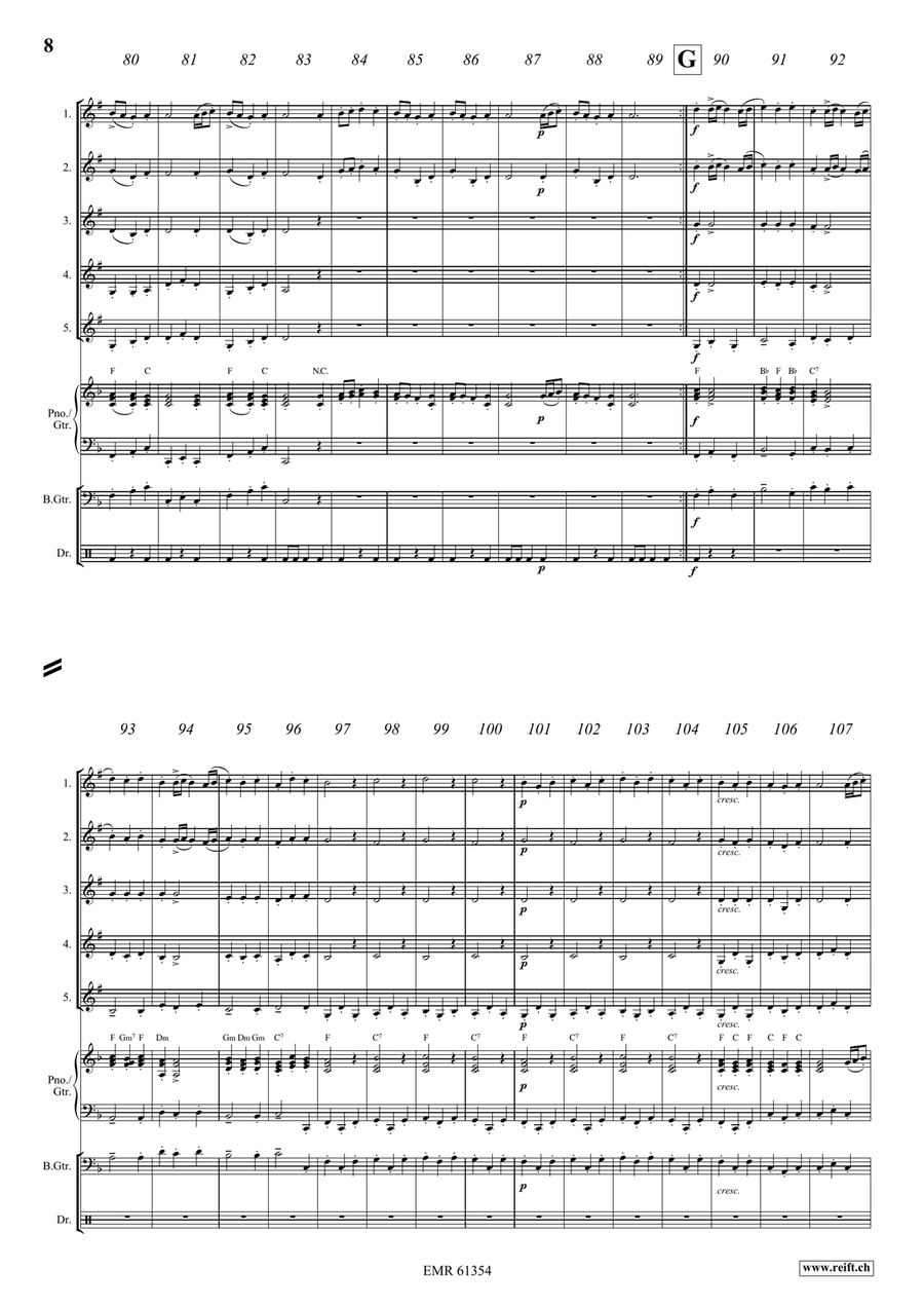 Water Music Highlights Water Music Highlights Cornet scores gallery preview page 8