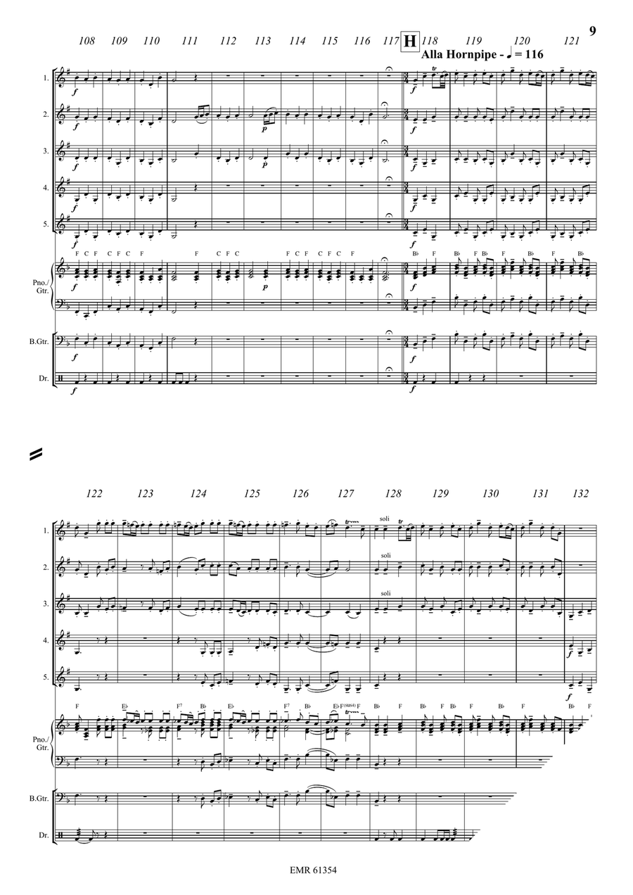 Water Music Highlights Water Music Highlights Cornet scores gallery preview page 9