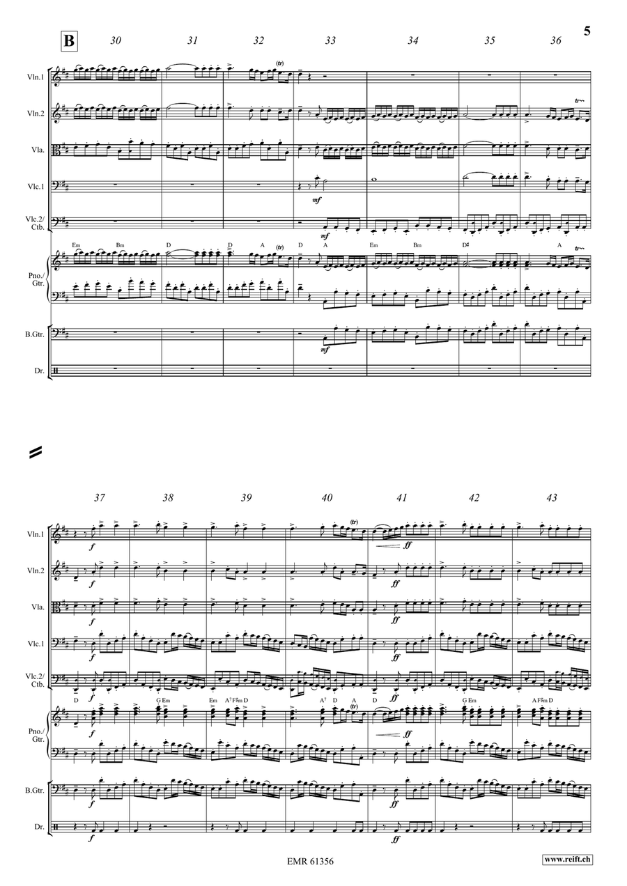 Water Music Highlights Water Music Highlights String Quintet scores gallery preview page 5
