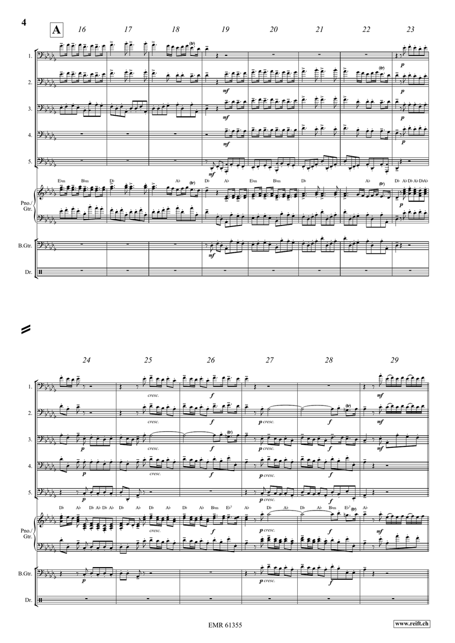 Water Music Highlights Water Music Highlights Trombone scores gallery preview page 4