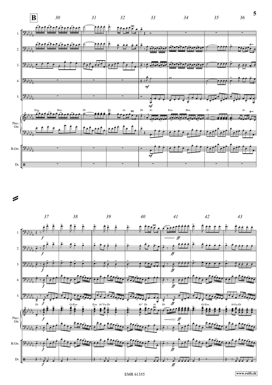 Water Music Highlights Water Music Highlights Trombone scores gallery preview page 5