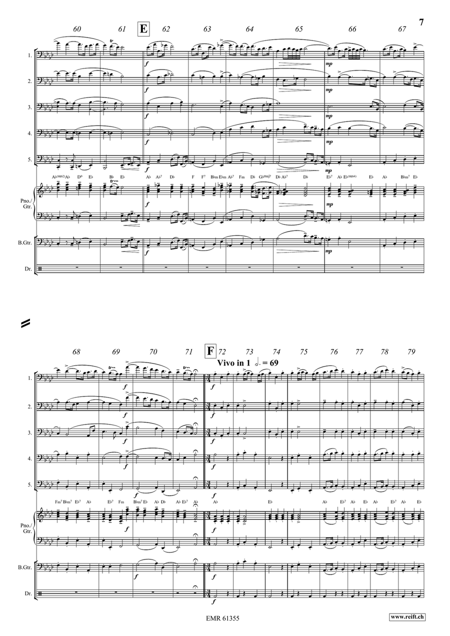 Water Music Highlights Water Music Highlights Trombone scores gallery preview page 7