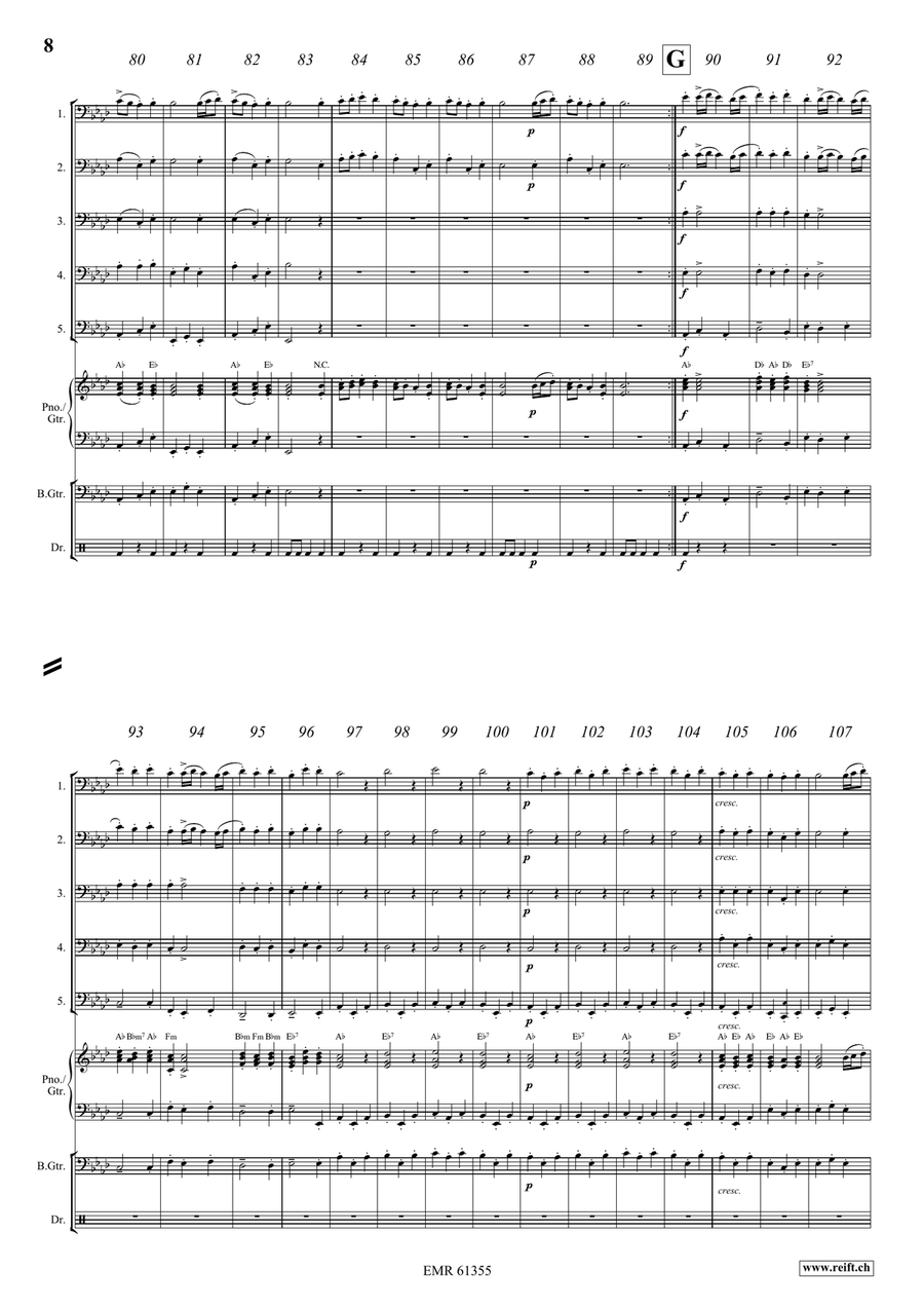 Water Music Highlights Water Music Highlights Trombone scores gallery preview page 8