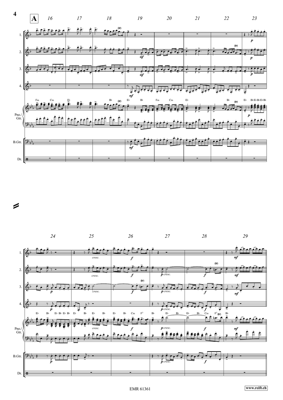 Water Music Highlights Water Music Highlights Clarinet Quartet scores gallery preview page 4