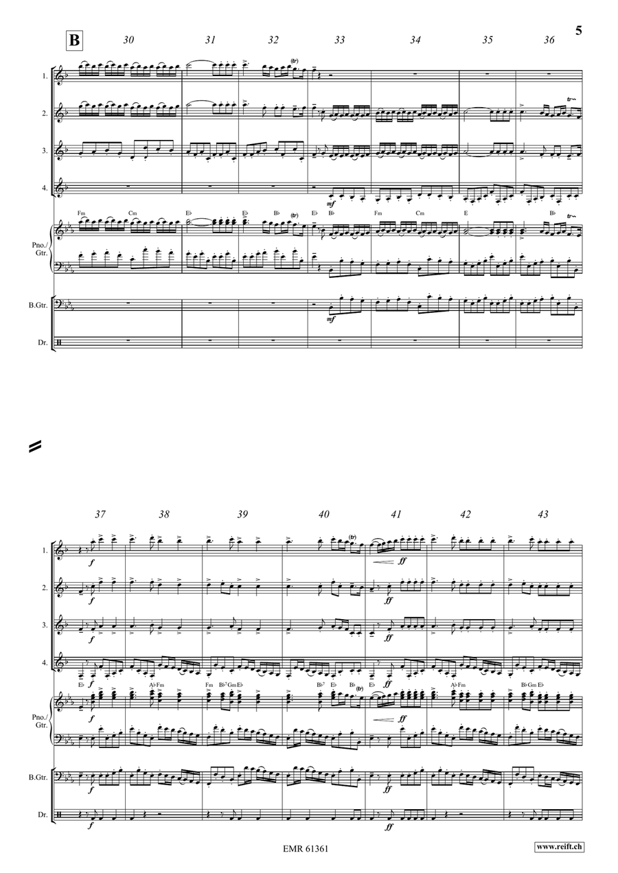 Water Music Highlights Water Music Highlights Clarinet Quartet scores gallery preview page 5
