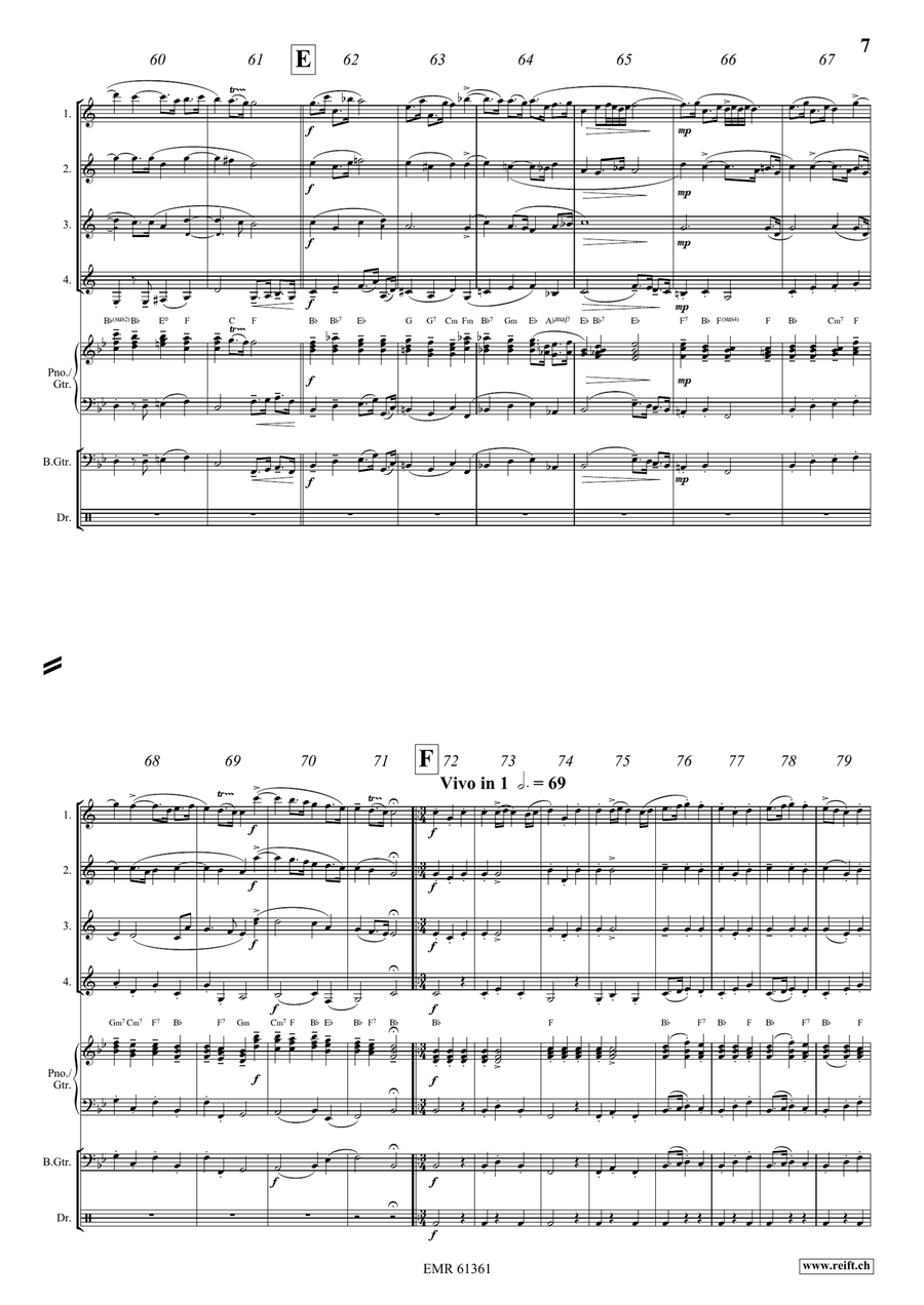 Water Music Highlights Water Music Highlights Clarinet Quartet scores gallery preview page 7