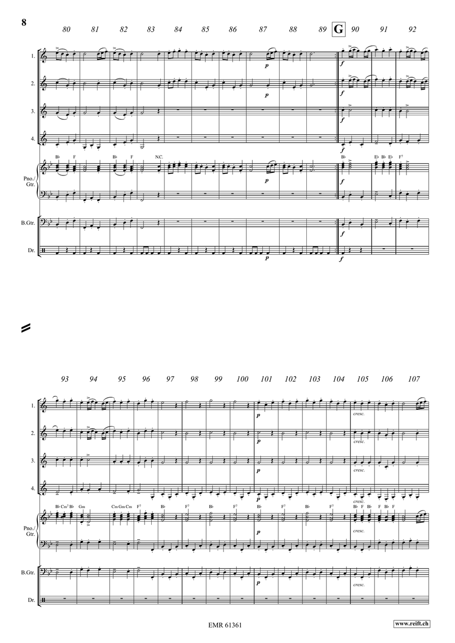 Water Music Highlights Water Music Highlights Clarinet Quartet scores gallery preview page 8